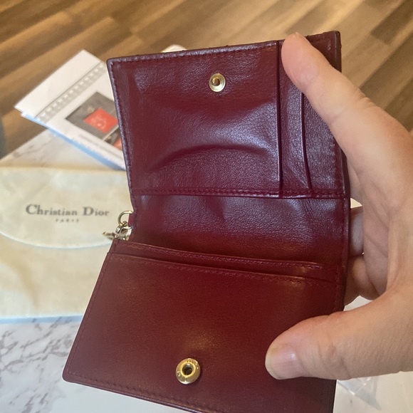 DIOR LOTUS CARD CASE/ WALLET with COA - Picture 4 of 8